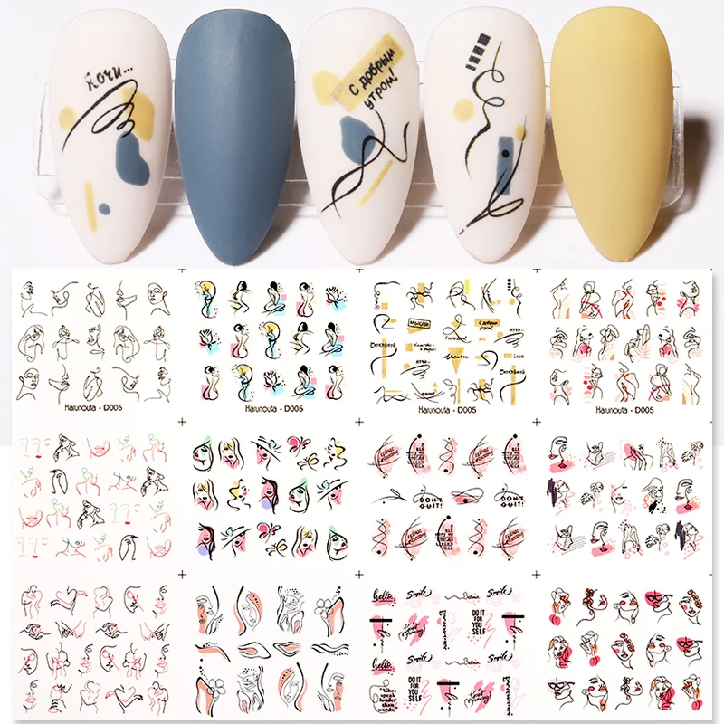 12Pcs Spring Colorful Floral Leaves Flowers Water Decals Stickers For Nails Butterfly Fruit Sliders DIY Manicures Accessories | Красота и