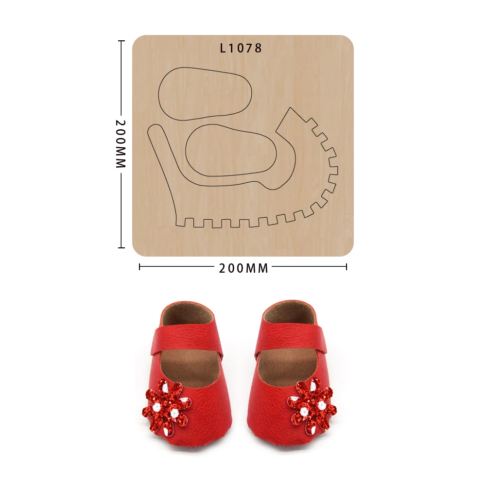 Деревянная форма мини-обувь для малышей высечка сделай сам скрапбукинг