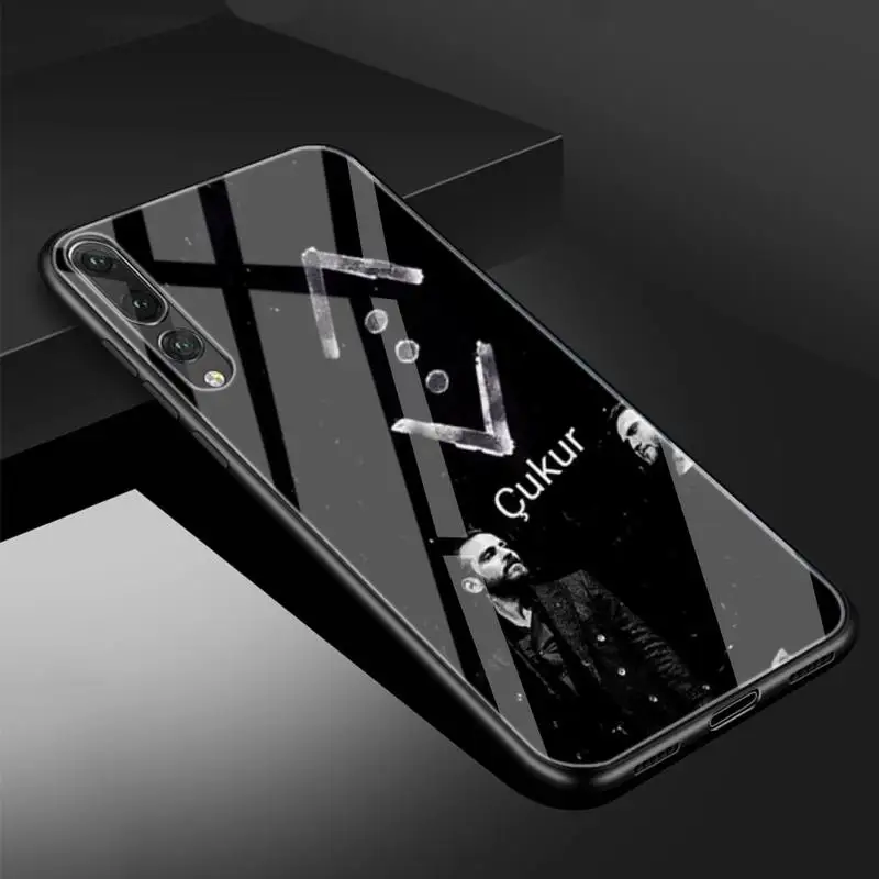 

Trend Back Luxury Turkey Cukur Show TV Phone Case Tempered Glass For Huawei P9 10 10plus 20 30mate9 10 20 Honor8X 9 10 Nova3I 5
