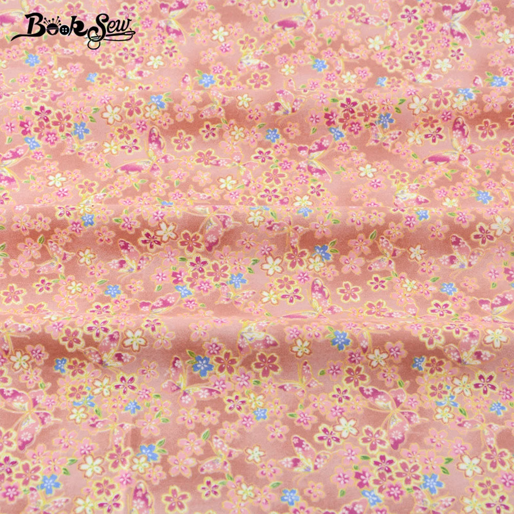 Booksew Half Meter Pink Little Flower 100% Cotton Fabric 50cmx160cm/piece Tissue Tecido Telas Tloth Quilting Patchwork Sewing|patchwork sewing|100%