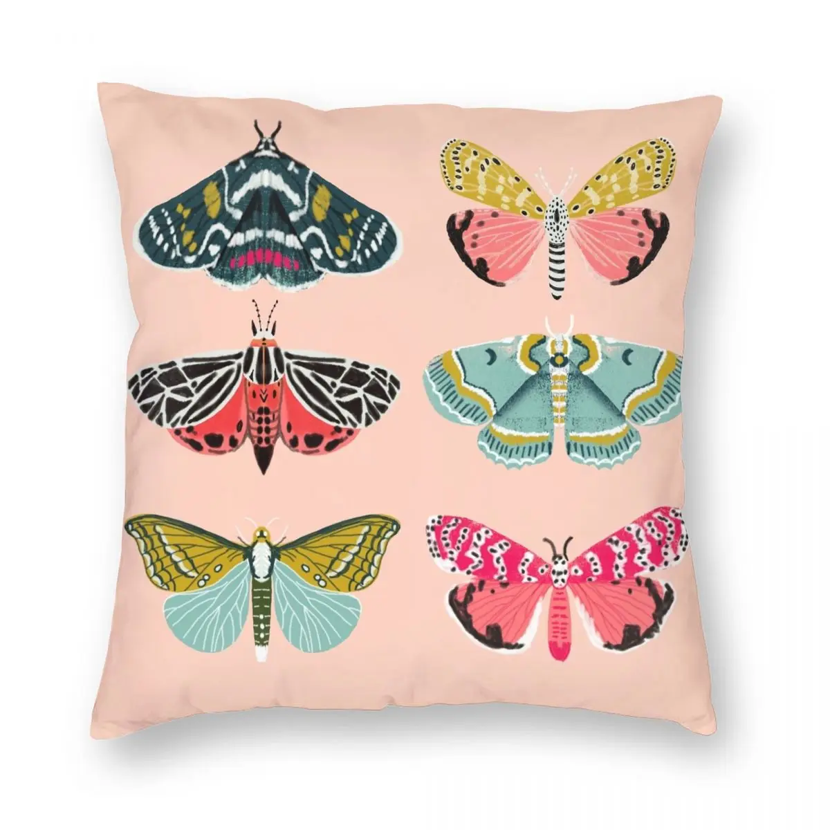 

Квадратный чехол Lepidoptery № 1 для подушки, полиэстеровый льняной бархатный креативный декоративный чехол для подушки на молнии, приблизитель...