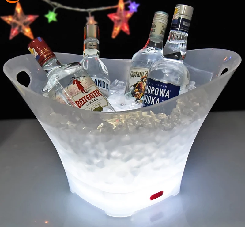 

12L LED New style Ice Bucket Chargeable Champagne Beer Wine Cooler Drink Bottle Holder Color Changing Ice Tub Bar/Outside/Home l