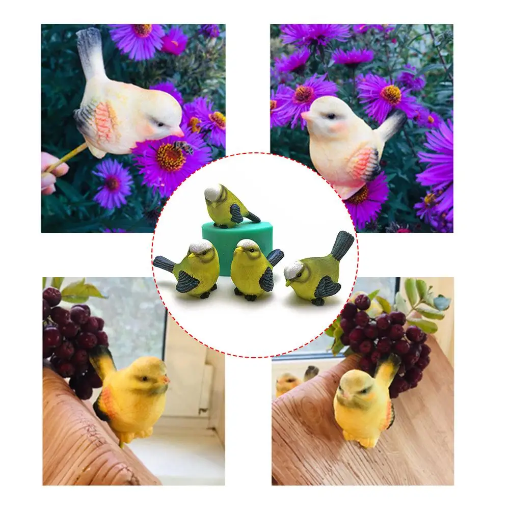 DIY силиконовая искусственная форма для украшения торта 3D мыла Cuckoo скульптура в