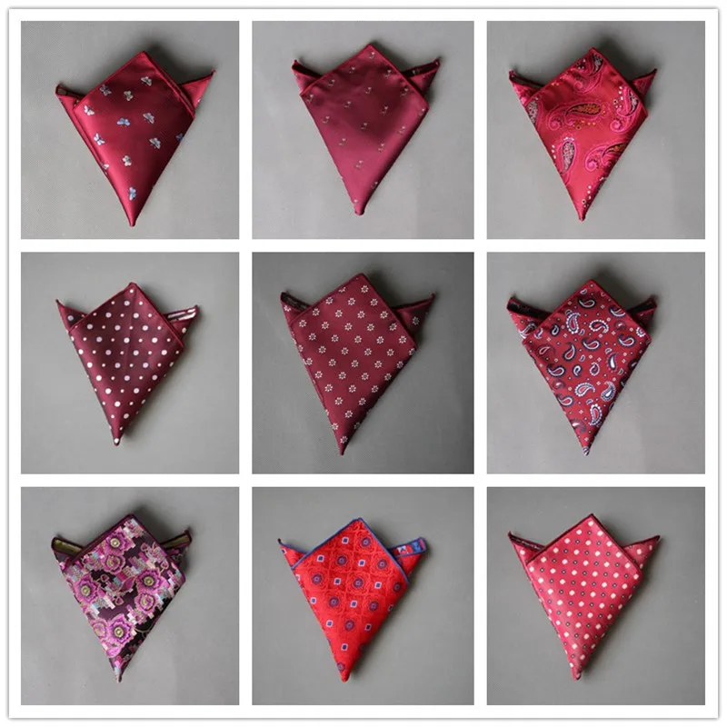 Роскошный мужской носовой платок из полиэстера и шелка с принтом Карманный