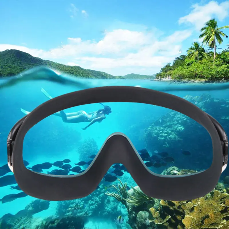 Очки для плавания с зеркальными/прозрачными линзами мужчин и женщин удобные