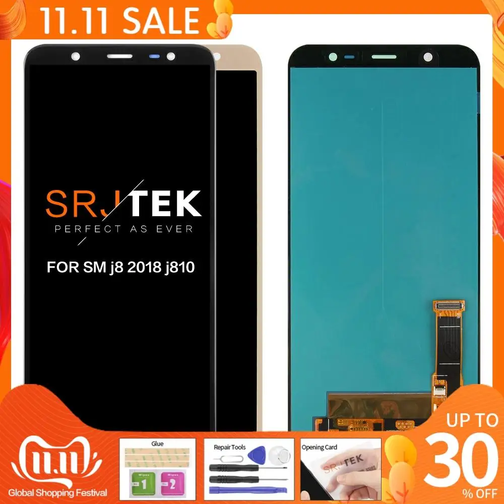Активно матричные осид 6 &quotдля Samsung Galaxy J8 2018 J810 ЖК дисплея с сенсорным экраном