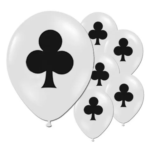 10 шт./упак. 12 дюймов Spades/сердца/клубов/бриллианты латексные воздушные шары карты