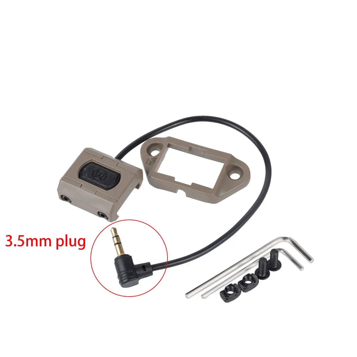 Tactical ModButton Pressure Remote Switch Mlok Keymod 20mm Rail For DBAL-A2 PEQ15 M300 M600 Airsoft Gun Weaponlight Swicth | Спорт и