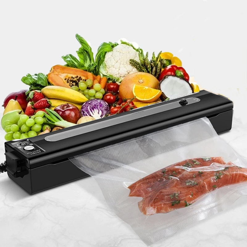 

Vacuum Sealing Machine Fresh Food Preservation Machine Automatic Packing Sealer Machine With 10 Bags Household Kitchen Tools