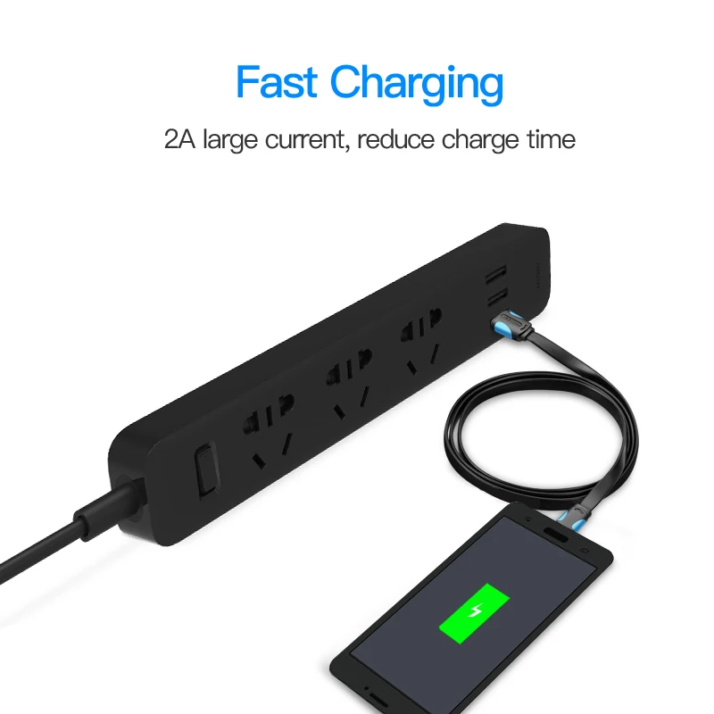 Vention Micro USB кабель Быстрая зарядка провод для Android мобильного телефона