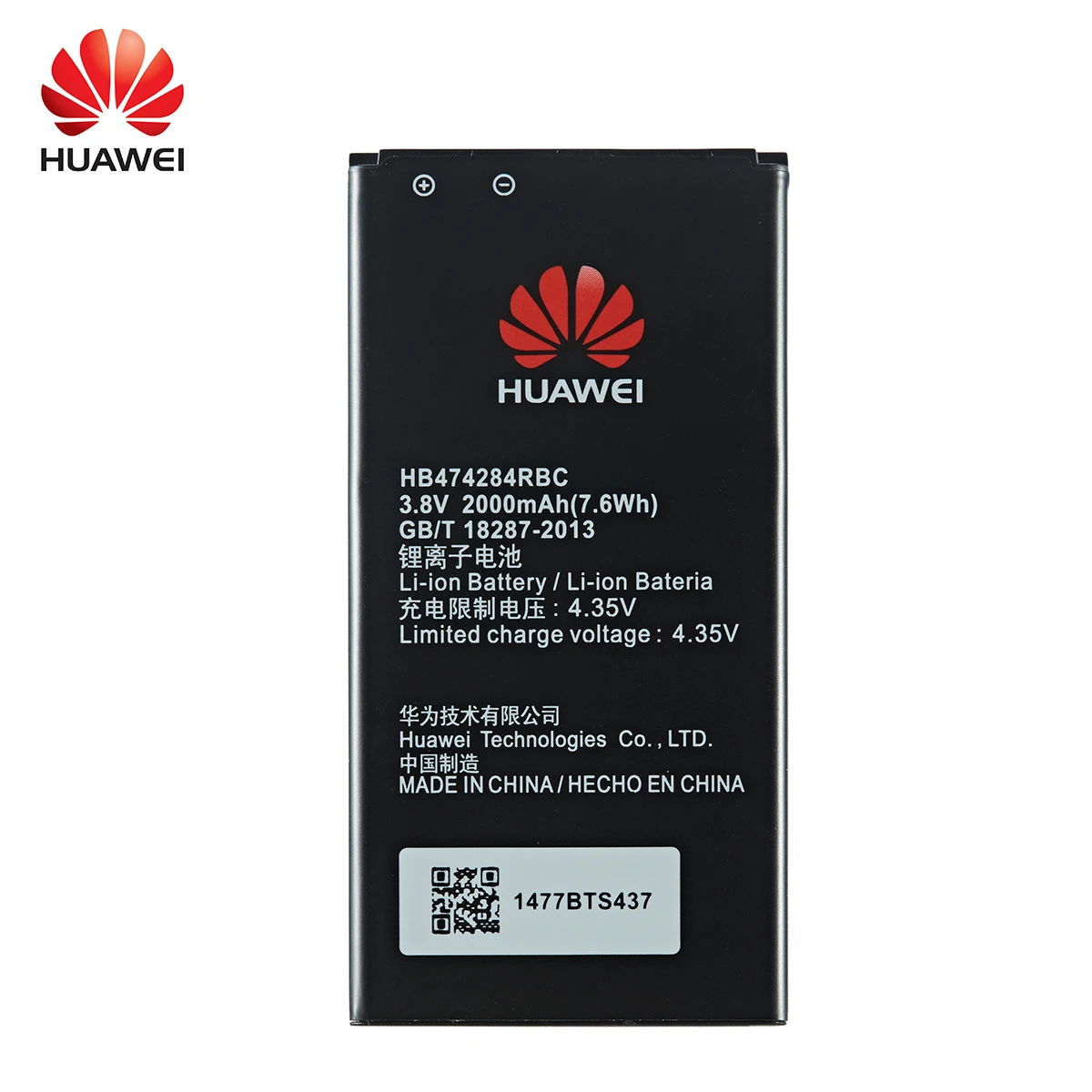 100% Оригинальный аккумулятор Huawei HB474284RBC 2000 мАч для HUAWEI honor 3C lite C8816 Y550 Y560 Y625 Y635 G521 G620