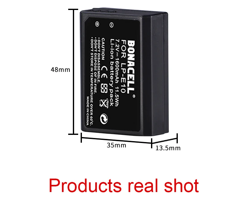 Литий ионный аккумулятор bonacell для Фотоаппарата Canon LP E10 LPE10 + зарядное устройство