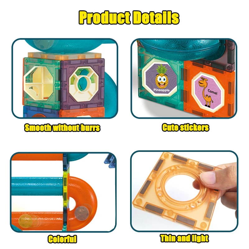 Творческий Магнитные стоительные Блоки Игрушки магнитная лабиринт Шариковая