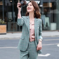 professional autumn casual suit women work wear one button notched pockets office lady 4xl 5xl ladies blazers