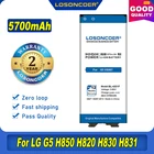 Аккумулятор LOSONCOER 100% мА ч, 5700 для LG G5, VS987, US992, H820, H830, H840, H850, H860, H868, LS992, F700, BL42D1F