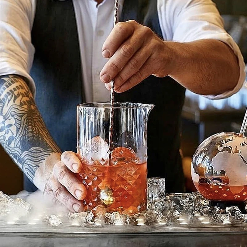 760 мл коктейль смешивания Стекло бармен с украшением в виде кристаллов стакан для