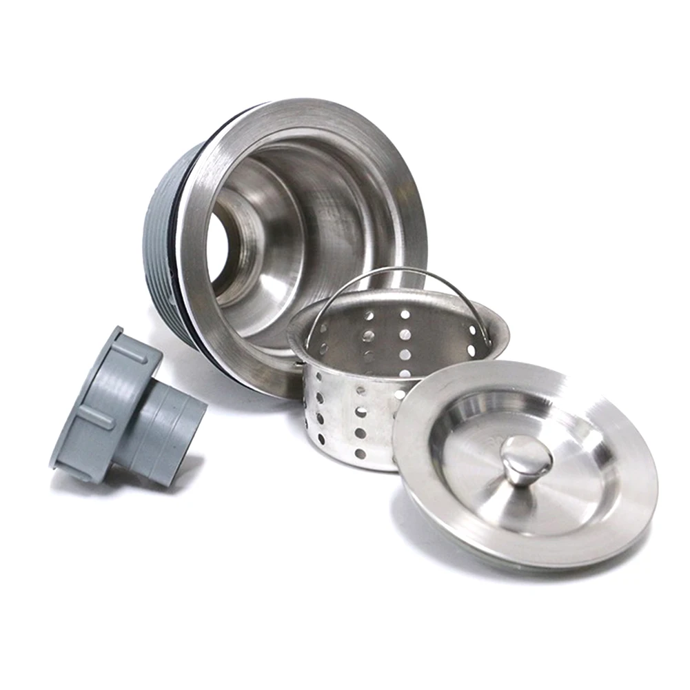 

Garbage Stainless Steel Deep Basin Strainer Assembly Sealing Lid Kitchen Accessories Removable Waste Basket Sink Drainer Filter