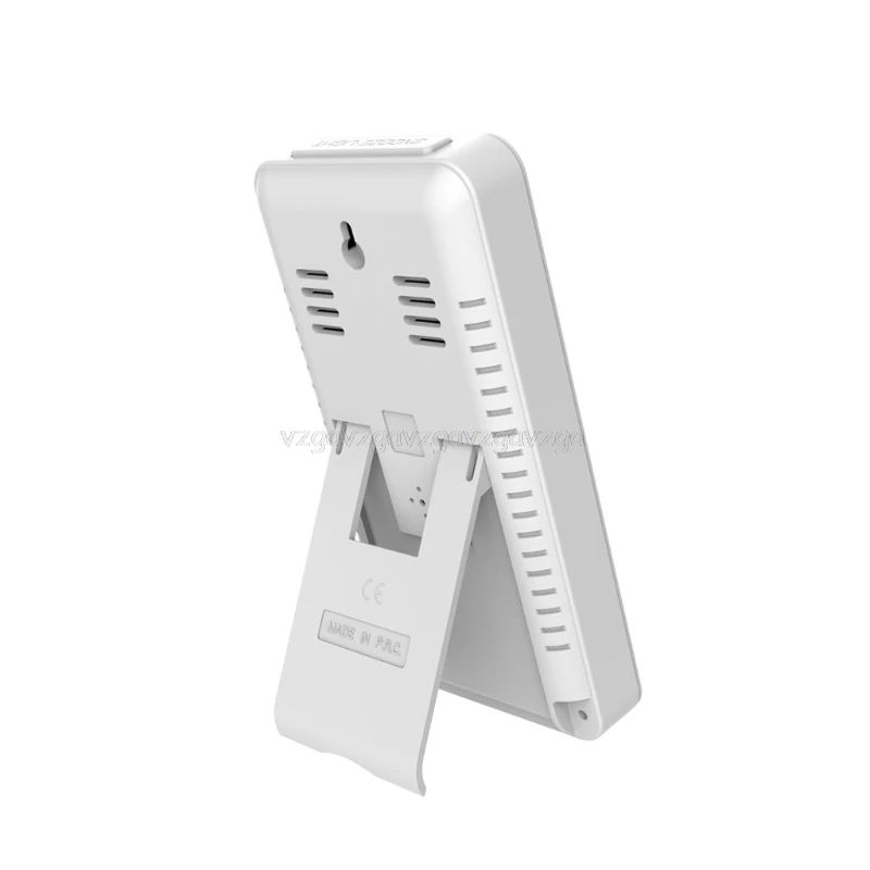 Цифровая метеостанция отображает гигрометр термометр Лунная фаза прогноз