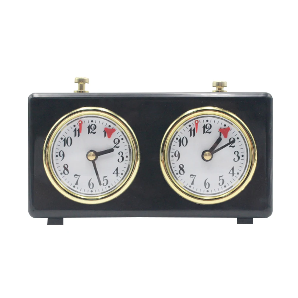 

International Portable Chess Board Game Timer Mechanical Competition Count Up Down Analog Chess Clocks Gift