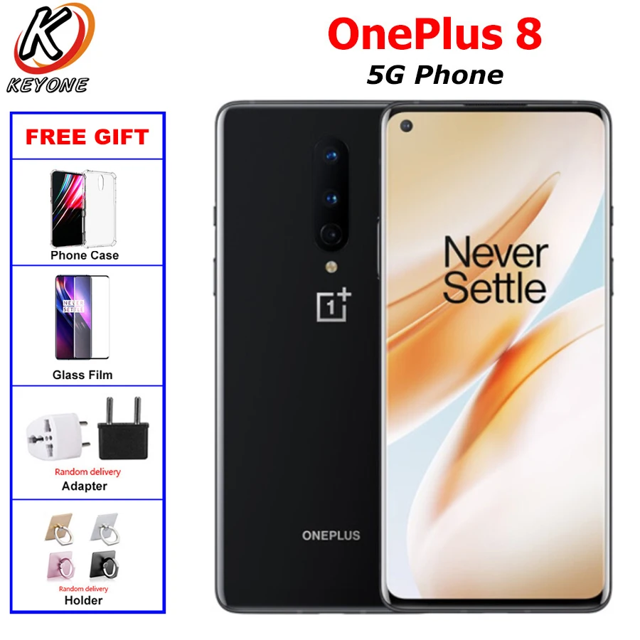 2020 Новый OnePlus 8 5G мобильный телефон Dual SIM 8G/12G Оперативная память 128/256 ГБ Встроенная