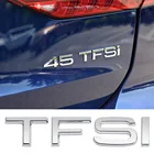 Металлический 3d-значок для багажника автомобиля, наклейка с буквами TFSI A3 A6 A6L A8L и логотипом шрифтов для Audi B7 B8 B9 8P RS3 RS4 RS5 RS6 Q5 Q3 S5 A4 TT