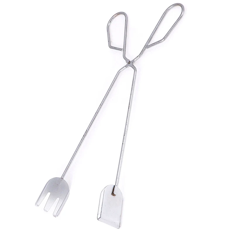 1pc Stainless Steel Grilled Food Clip Scissors Type BBQ Tongs Tools Barbecue kitchen Accessories | Дом и сад