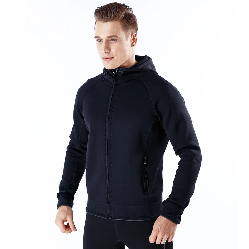 

2Mm Neoprene thermal diving Jas Windjack Unisex Winter Outdoor Capuchon Men