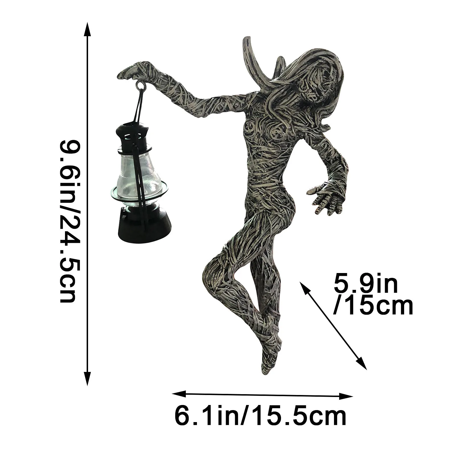 

Luminous Goddess Resin Garden Sculpture Outdoor Light Statue Yard Art Ornaments For Lawn Patio Garden Decoration Home Decor