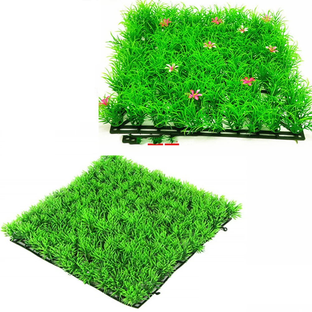 Украшения для аквариума искусственная трава растение лужайка пейзаж