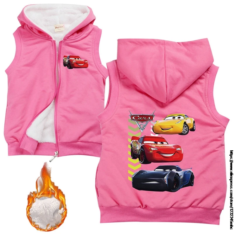 Детский осенне-зимний жилет McQueen теплый с капюшоном для девочек детская куртка