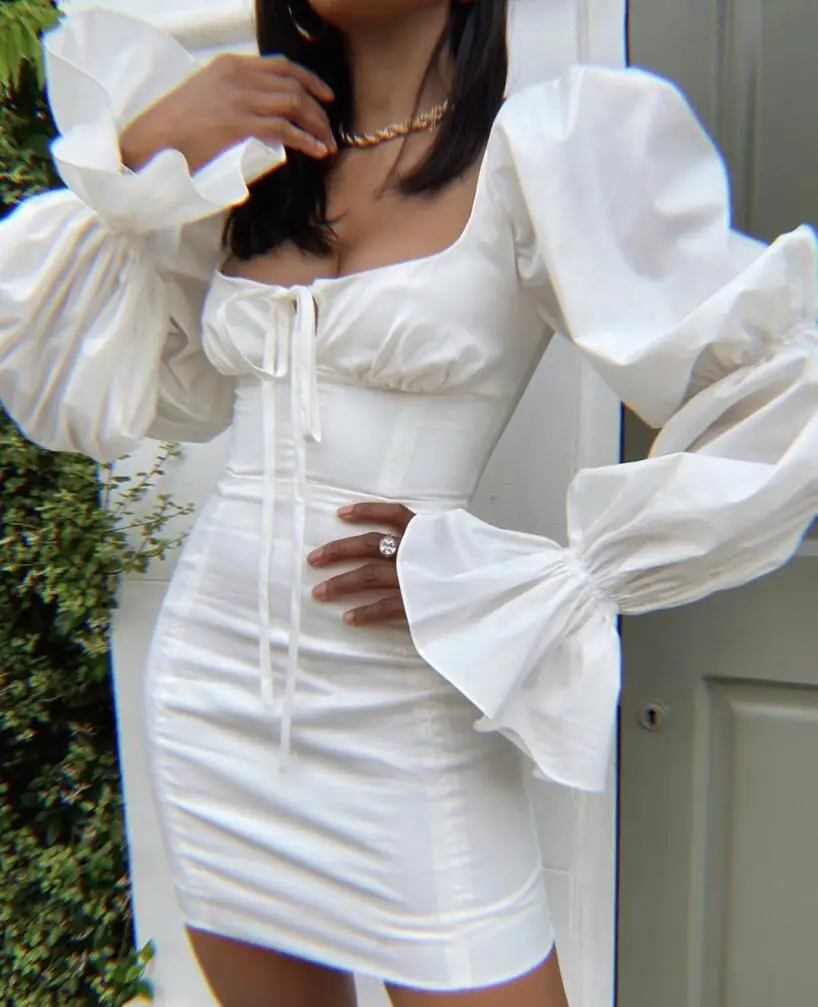 Женские зимние сапоги Модная пикантная обувь с длинным рукавом Белое Облегающее