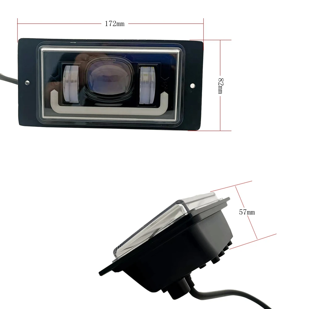 1 пара водонепроницаемые светодиодные противотуманные фасветильник 12 в 6000K для