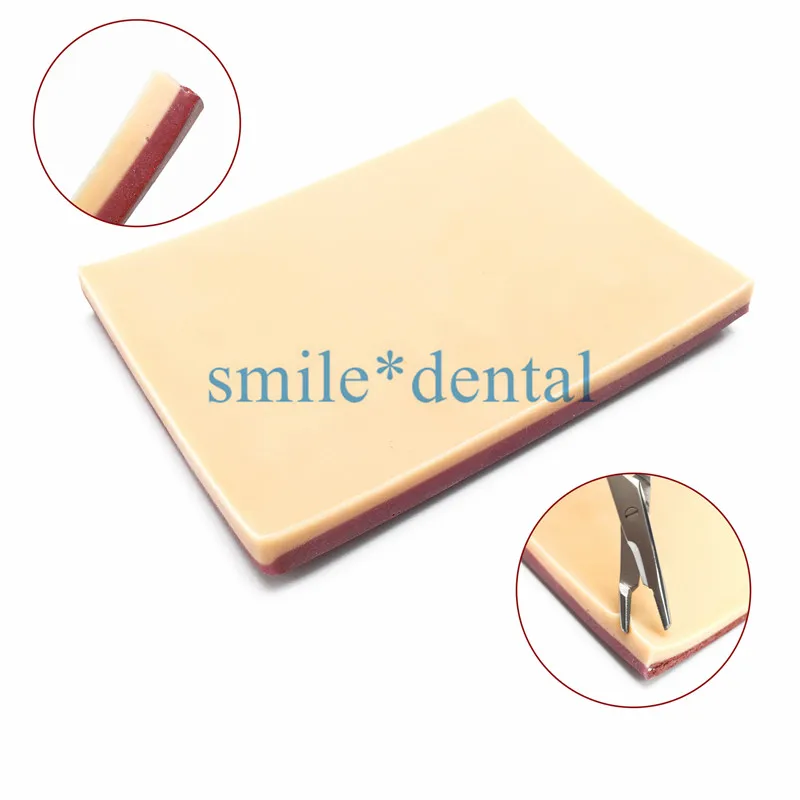 Двойной век силиконовый модуль кожи для практики наложения швов Модель обучения