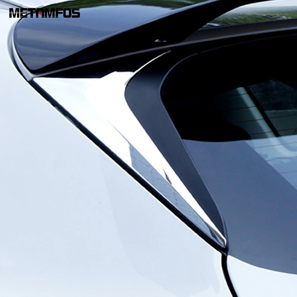 Для Mazda CX-5 CX5 KF 2017-2019 2020 2021 хром задний окно боковой спойлер крыло молдинг отделка