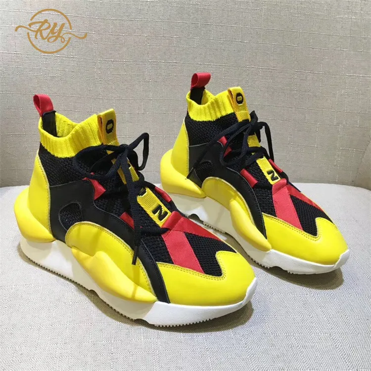 RY RELAA женские кроссовки 2018 модные высокие из натуральной кожи ins стиль мужская