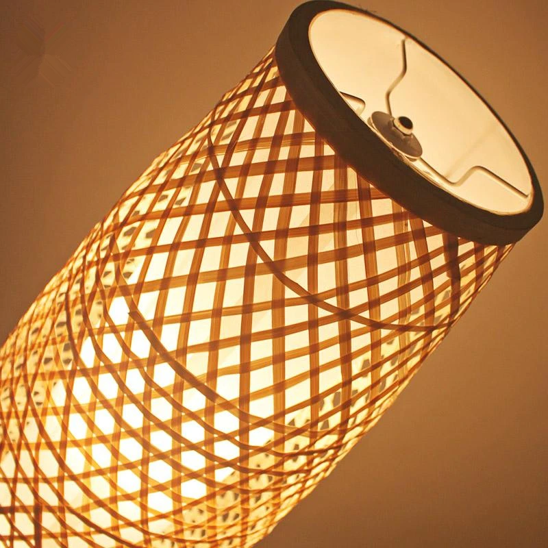 Southeast Asia Japanese Bamboo Wicker Rattan Shade Vase Floor Lamp Fixture Rustic Nordic Light Corridor Fitting Luminaire | Освещение