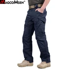Мужские тактические брюки MAGCOMSEN, повседневные хлопковые брюки-карго IX9 в стиле милитари, рип-стоп, с несколькими карманами, охотничьи штаны