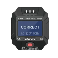 kkmoon smart digital socket outlet tester circuit polarity detector wall plug breaker finder leakage test for home testing