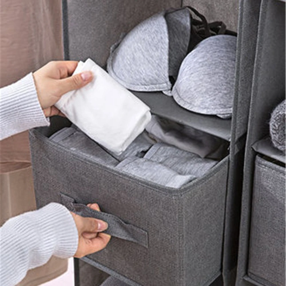Storage Cabinets Hanging Wardrobe Multi-Layer Folding Linenette 3/4/5 Layers Large Capacity Organiser Shoe Bag Home | Дом и сад