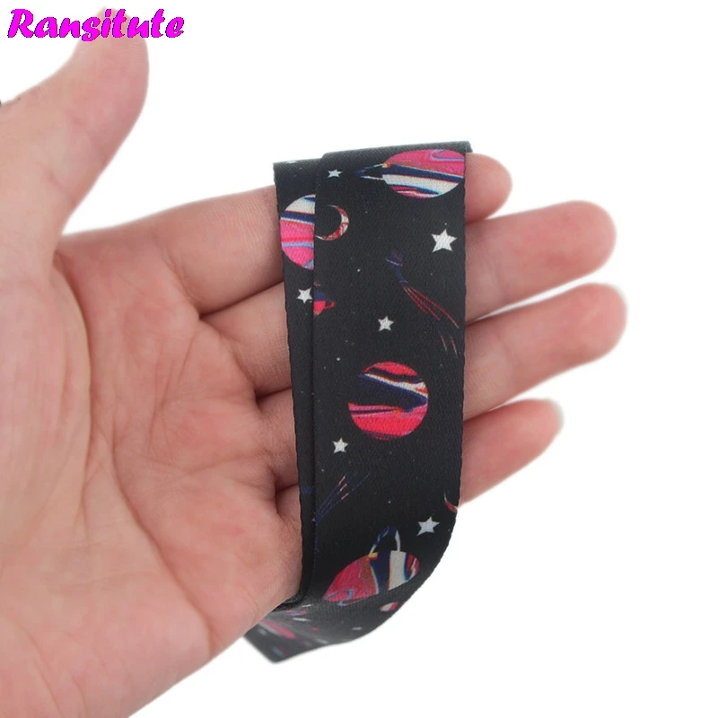 Ransitute Star Planet талреп для ключей, ID карт, ремень для мобильного телефона, USB держатель для бейджа, сделай сам, ремешок для галстука, ленточный шнур R577