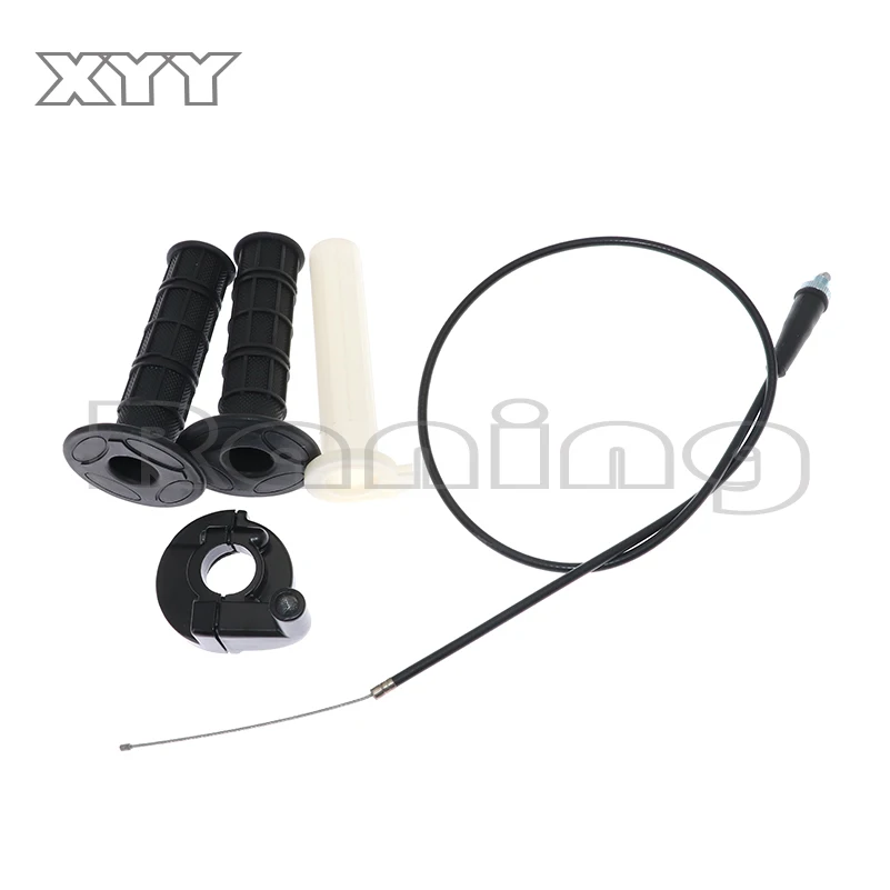 Motorcycle Grips 7/8&quot 22mm Hand Grip With Throttle Twist Cable For ATV Quad Pit Dirt Bike Motocross Racing | Автомобили и