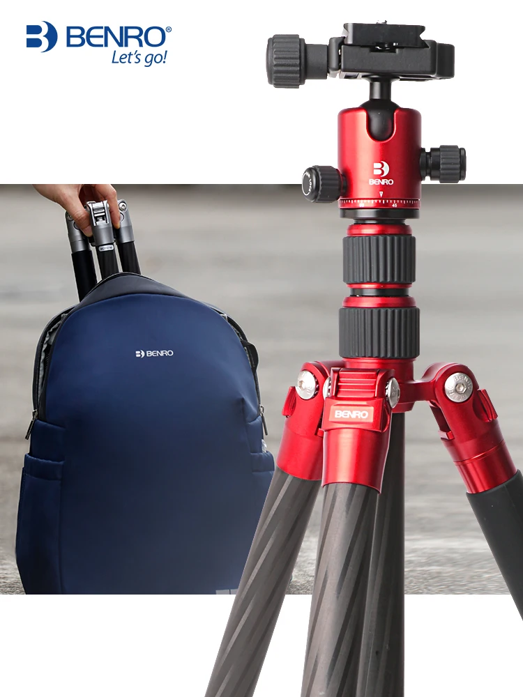 Штатив из углеродного волокна BENRO MC09 SLR camera micro single bracket travel portable PTZ tripod set |