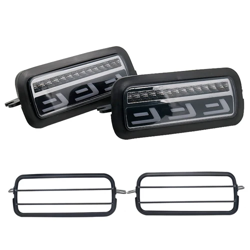 light and bracket Супер тонкий автомобильный головной светильник 7 ''для Lada Niva 4X4 1995 Светодиодный дневной ходовой тюнинг освещения задний светильник дымовой/красный с кронштейнами - Цвет: light and bracket