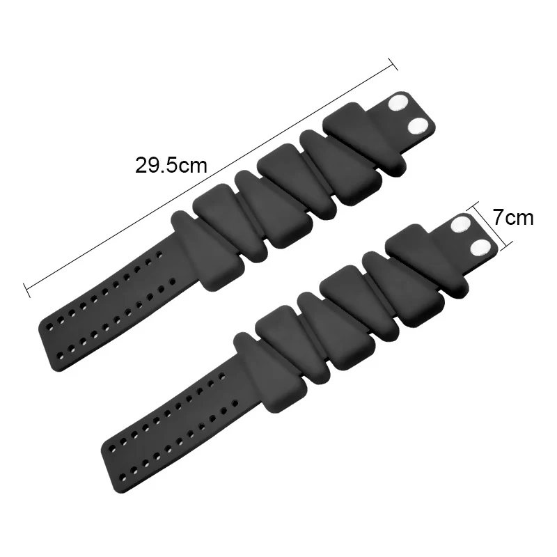 

2pcs Silicone Yoga Weighted Bracelet Strap Wrist Weight-Bearing Bracelet Wristband For Strengthening Fitness Exercise Yoga New