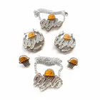 Персонализированный рисунок с именем, Серебряный бамбуковый браслет-шпилька