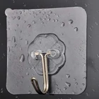 Прозрачные нано-клеевые Крючки 6*6, Прочные прозрачные присоски, 3 м, на присоске, крючок для кухни ванной крючков, бесшовные крючки