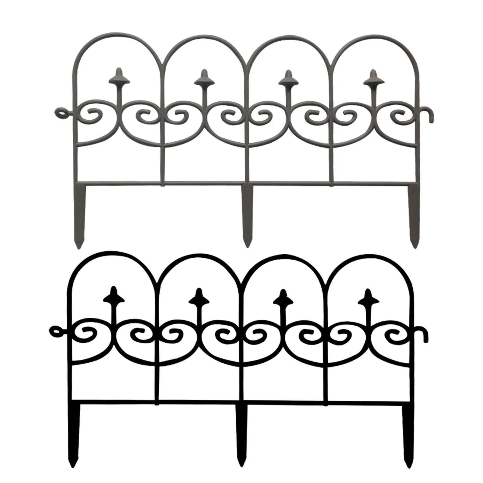 

5pcs/set Fence Miniature Small Plastic Fencing DIY Fairy Garden Micro Dollhouse Gates Decor Ornament Garden Fence Decoration