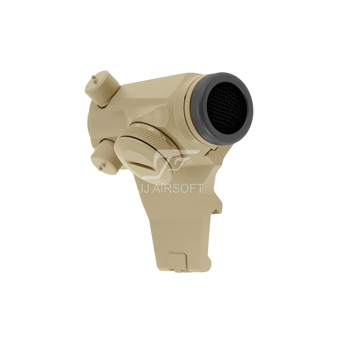 JJ Airsoft Micro 1x24 Red Dot с Killflash / Kill Flash 45 градусов крепление со смещением быстрое и низкое
