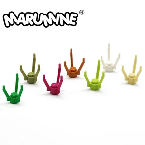 MARUMINE стебель, строительный блок, совместимый с 3741, город, строительство, трава, цветок 200 шт.лот, Классические кирпичи, строительство, обучающие игрушки