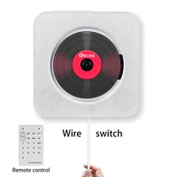 portable bluetooth cd player wall mountable home audio boombox with remote control fm radio built in hifi speakers usb mp3